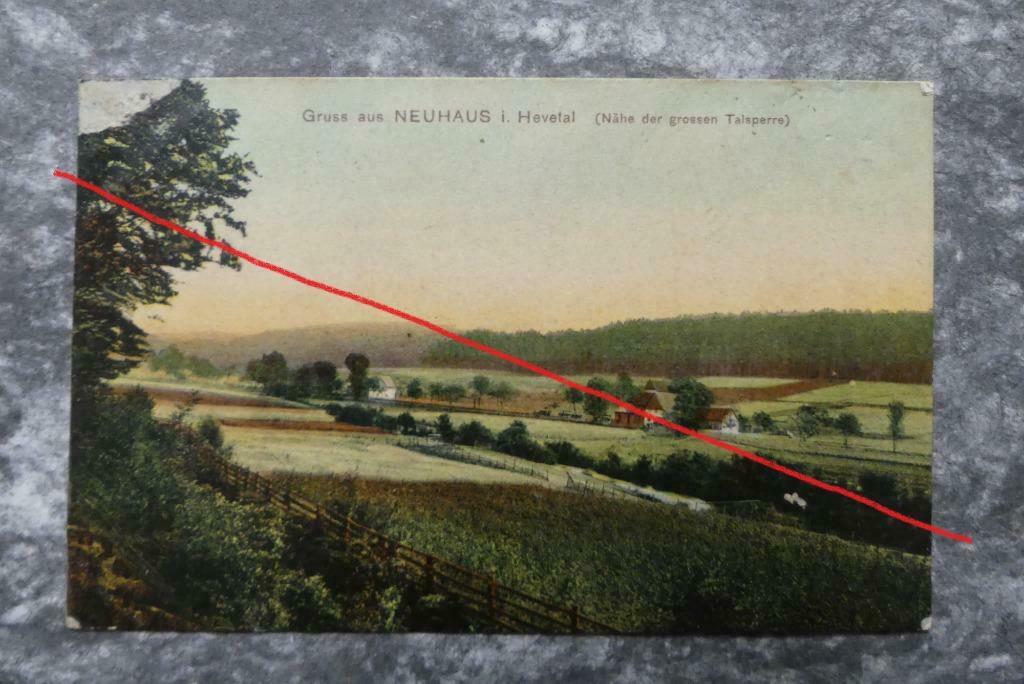 Postkaart 28/8/1910 ? Gruss aus Neuhaus , Duitsland, Verzamelen, Ophalen of Verzenden, Voor 1920, Gelopen, Duitsland