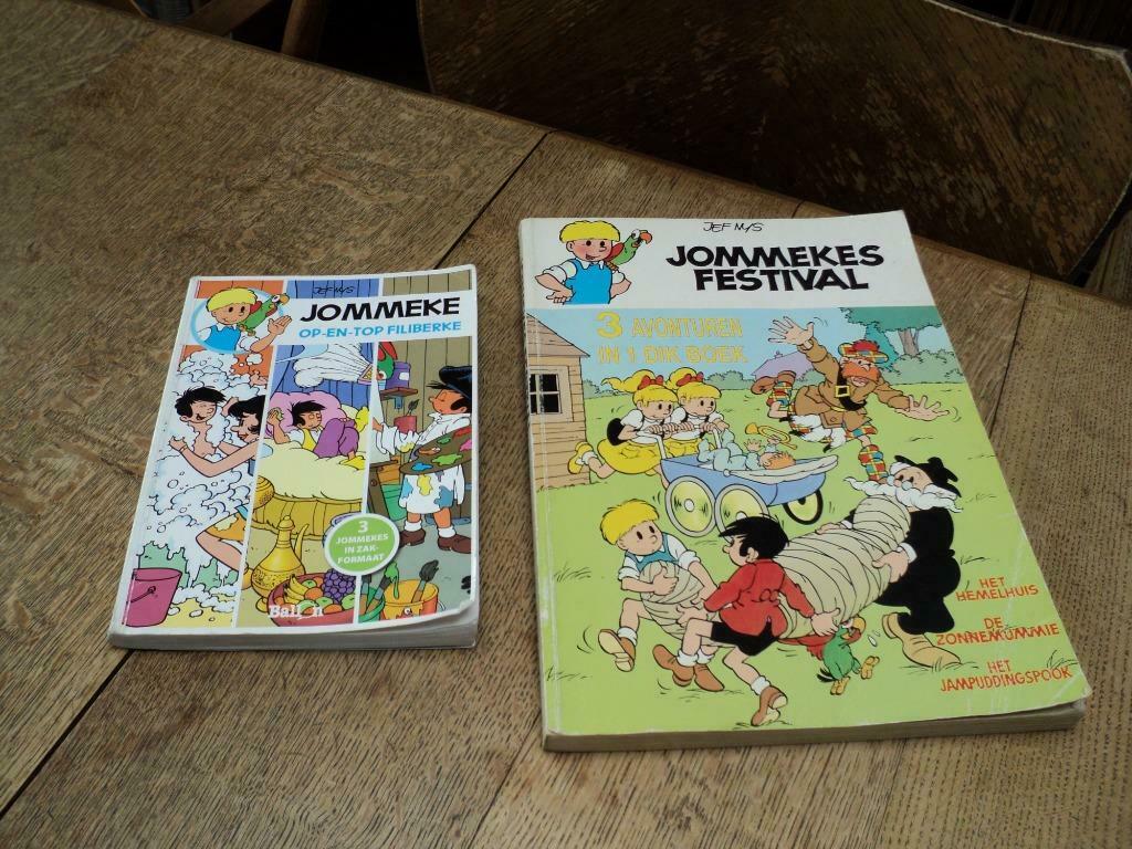 boeken JOMMEKE        3 strips in 1 boek vanaf 2 euro, Boeken, Ophalen of Verzenden