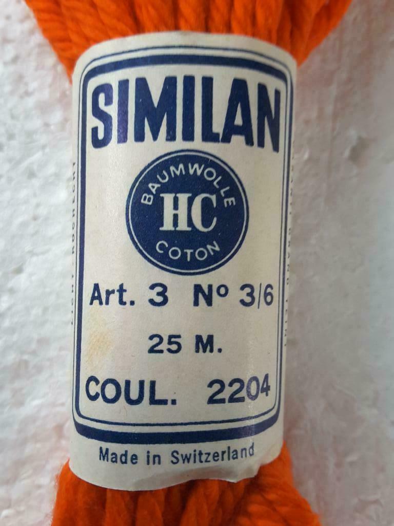 Groot borduurkatoen HC SIMILAN N° 3/6 - 25 meter, Hobby en Vrije tijd, Borduren en Borduurmachines, Ophalen of Verzenden, Nieuw