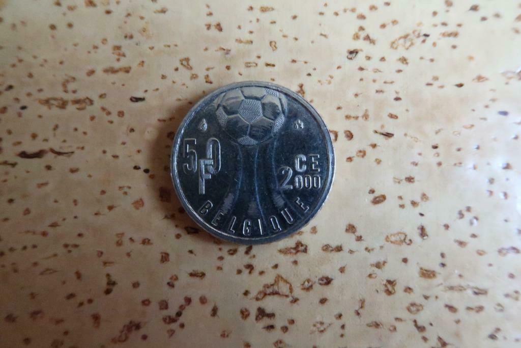 Munten : Europees Kampioenschap Voetbal  – 50 Frank, Timbres & Monnaies, Monnaies | Belgique, Enlèvement ou Envoi, Monnaie en vrac