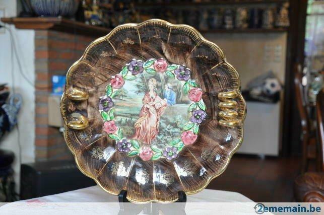 plat mural rond bequet au galant poignée spirale, Enlèvement ou Envoi