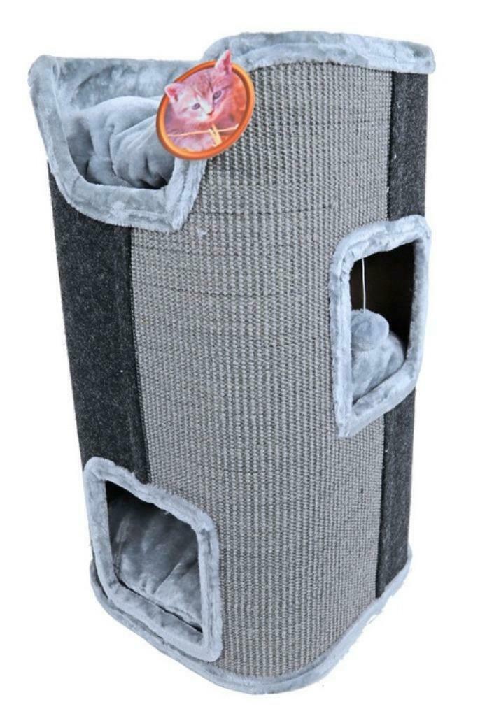 Kattenklimton Sisal 2Gaats Grijs-Zwart 75cm, Dieren en Toebehoren, Ophalen, Nieuw