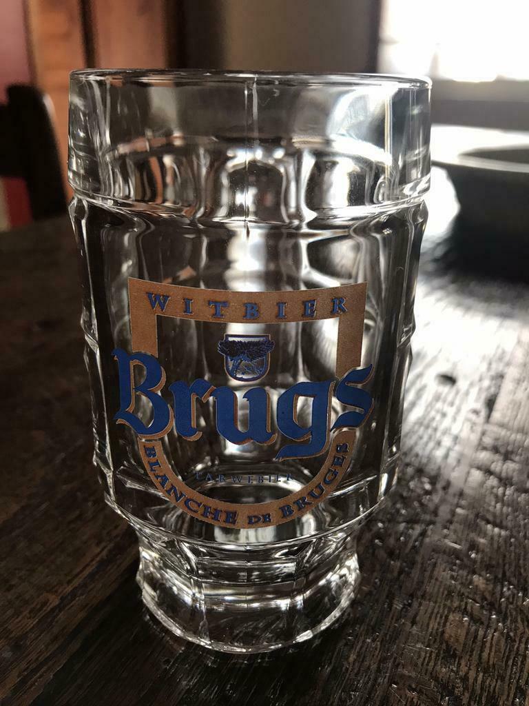 Bierglas "Brugge wit" met handvat, Verzamelen, Bierglas