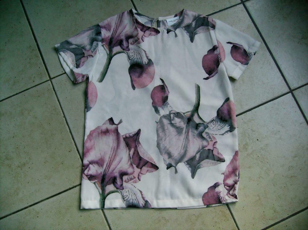 wit bloesje met roze tinten mt 11-12jaar(146), Kinderen en Baby's, Kinderkleding | Maat 146, Gebruikt, Meisje, Overhemd of Blouse