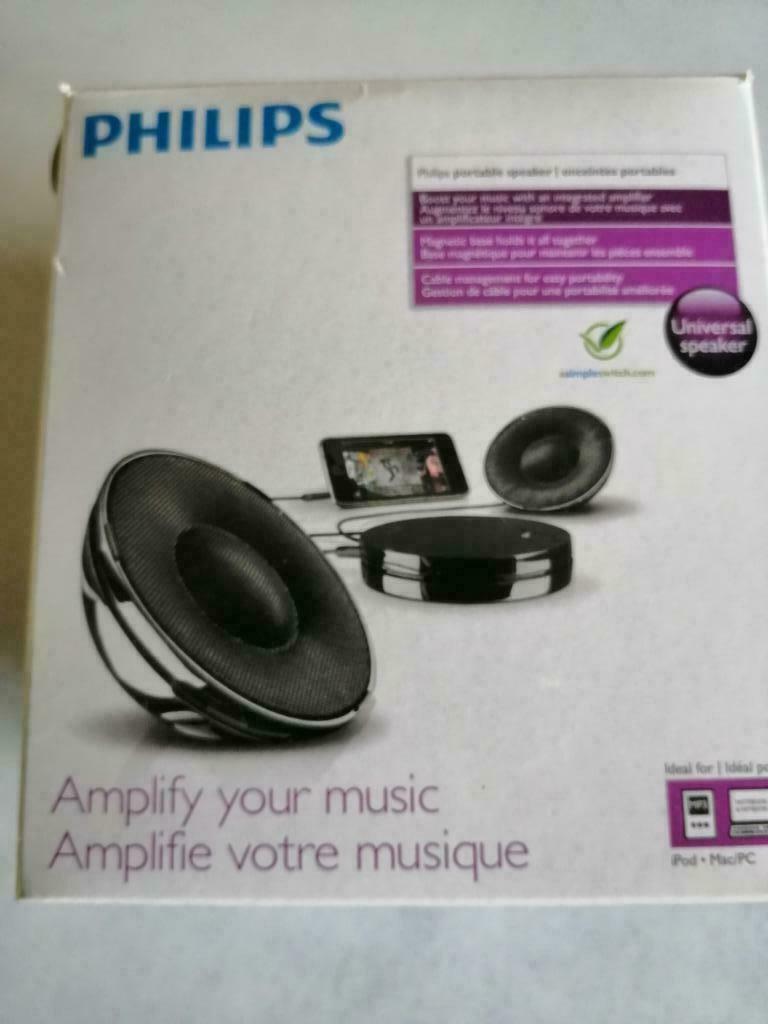 boxen draagbaar speaker systeem philips sba152, Ophalen of Verzenden, Philips