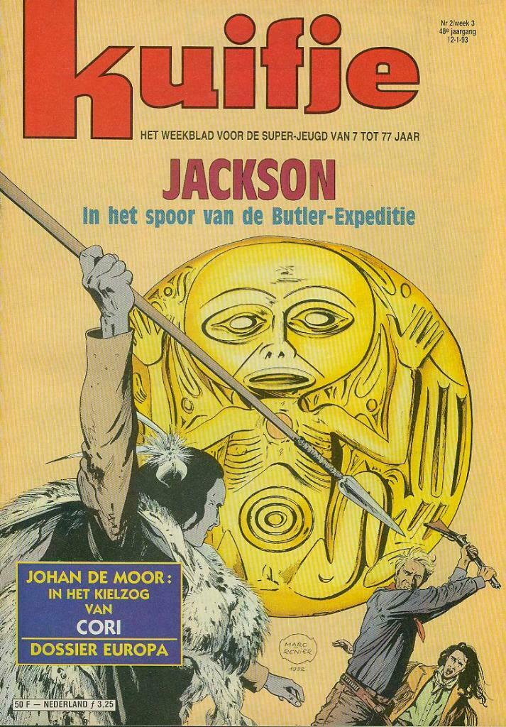 Weekblad Kuifje van 12-1-1993, 48ste Jaargang, Nummer 2, Gelezen, Europa, Ophalen of Verzenden, Meerdere comics