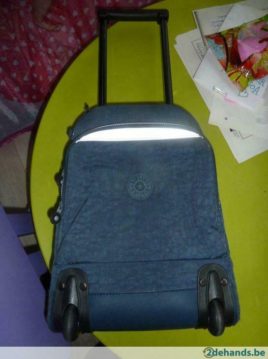chariot cartable Kipling, Bijoux, Sacs & Beauté, Sacs | Cartables, Enlèvement ou Envoi, Utilisé, Bleu, Autres types