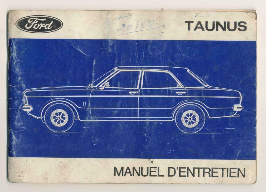 Manuel d'entretien Ford Taunus, Autos : Divers, Modes d'emploi & Notices d'utilisation, Enlèvement ou Envoi