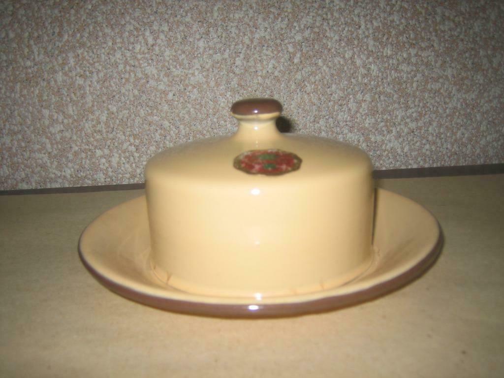 Vintage boterpot,beige verlak,jaren 50, Antiek en Kunst, Ophalen
