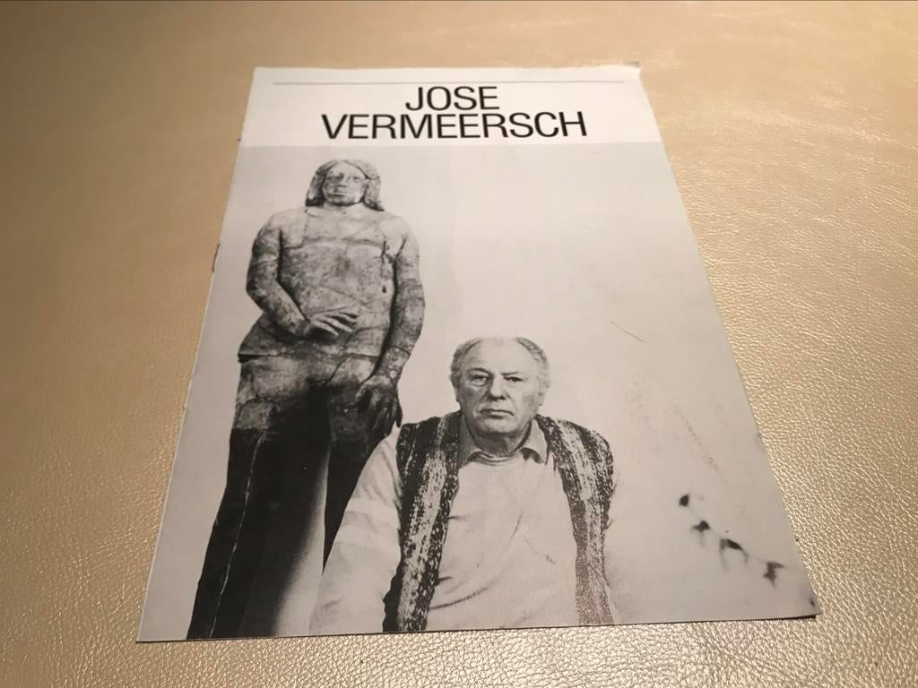 José Vermeersch sculpturen 6pag, Ophalen of Verzenden, Zo goed als nieuw, Beeldhouwkunst
