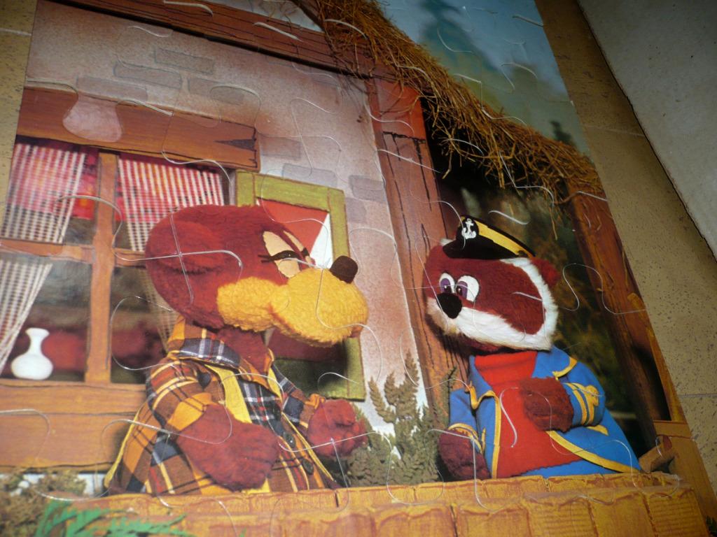 De Bereboot vintage reuzenpuzzel, Ophalen, 10 tot 50 stukjes, Gebruikt, 2 tot 4 jaar