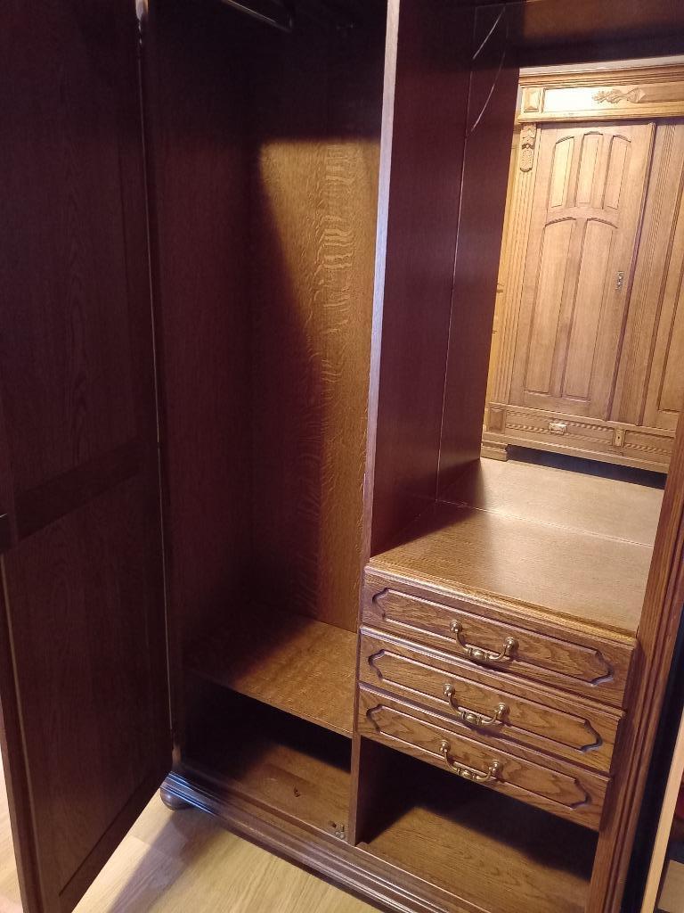 Kast met spiegel, Huis en Inrichting, Kasten | Kleerkasten, 100 tot 150 cm, Eikenhout, Zo goed als nieuw, 150 tot 200 cm