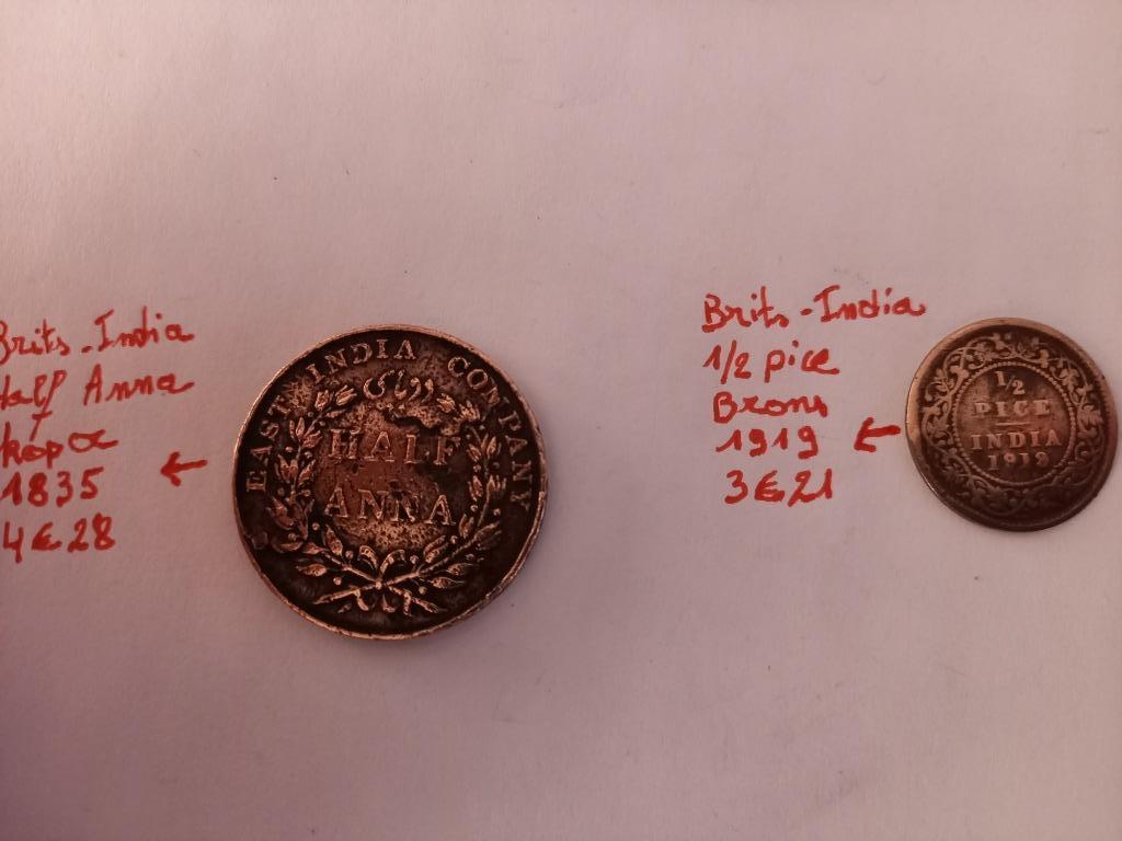 2 muntstukken (Brits- India), Enlèvement, Autres pays, Série