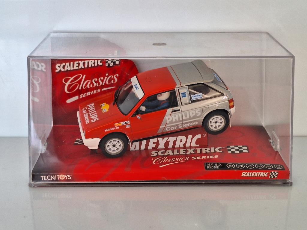 Scalextric Seat ibiza Bimotor Philips 6307 NOG VERZEGELD, Kinderen en Baby's, Speelgoed | Racebanen, Overige merken, Racebaan