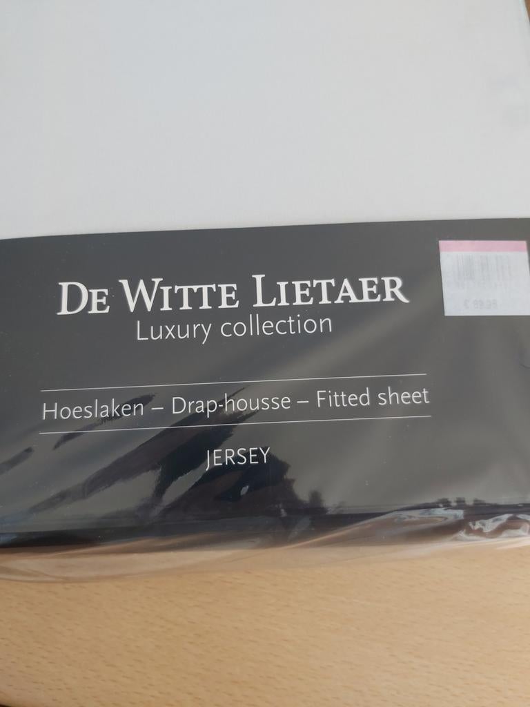 Drap-housse Boxspring 160 x 200 De Witte Lietaer neuf, Enlèvement, Comme neuf, Gris