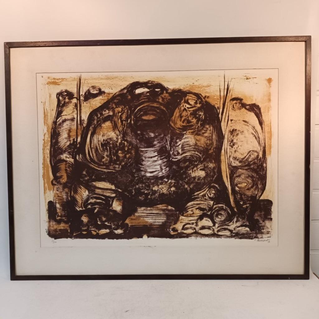 Frans Minnaert (1929-2011) - litho - Compositie, Antiek en Kunst, Kunst | Litho's en Zeefdrukken, Ophalen