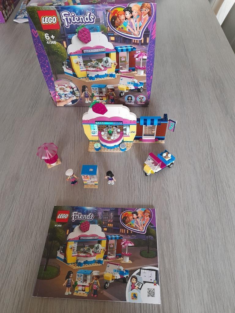 Lego friends Olivia's Cupcake Café 41366, Ophalen of Verzenden, Zo goed als nieuw, Complete set, Lego