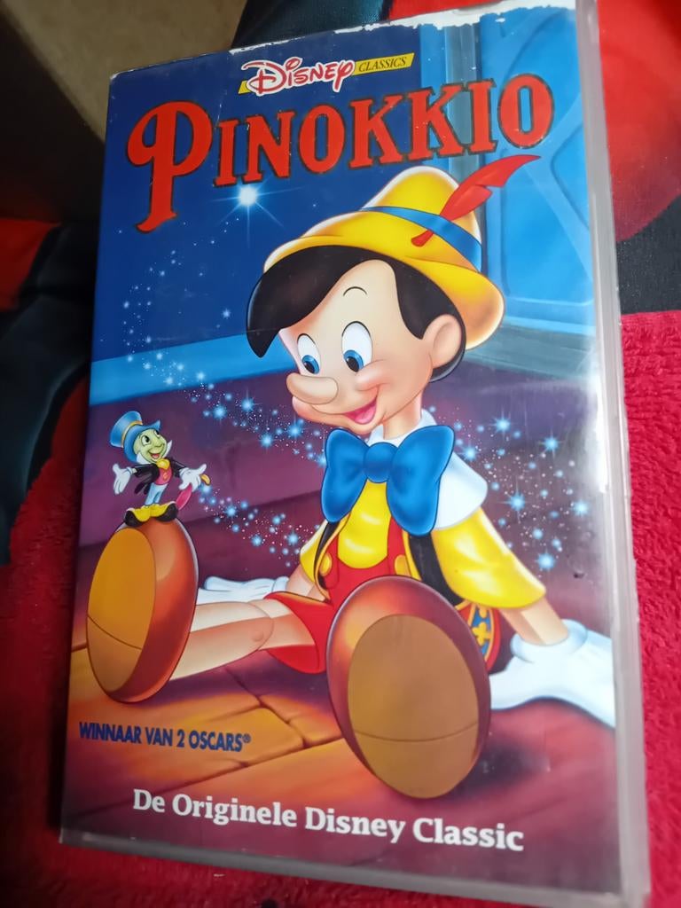 Originele VHS-tape „Pinokkio”, Cd's en Dvd's, VHS | Film, Gebruikt, Overige genres, Alle leeftijden, Ophalen of Verzenden