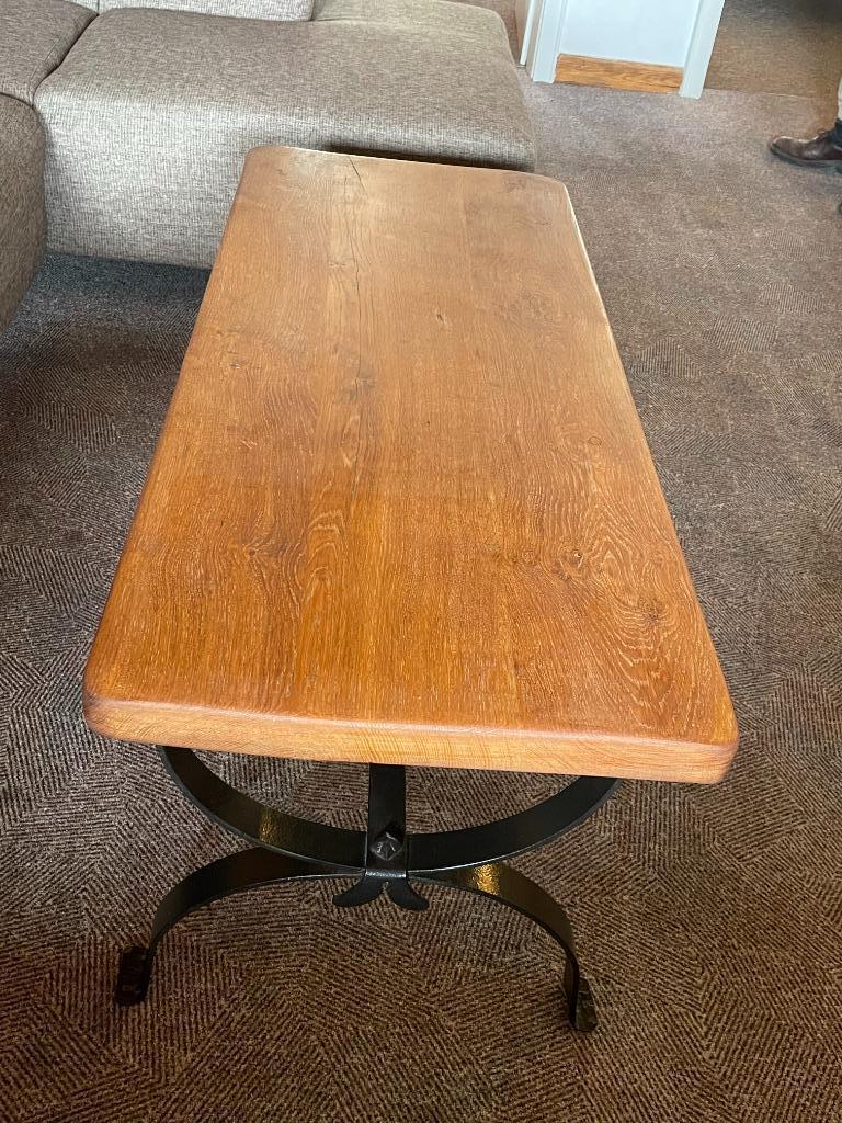 Pieds de table basse en fer forgé (sans le plateau en bois), Maison & Meubles, 100 à 150 cm, Moins de 50 cm, Enlèvement, Utilisé