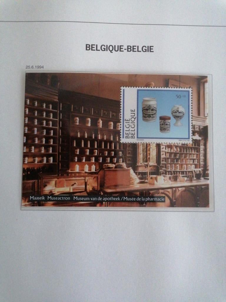 Postzegels België 7 bladen jaargang 1994, Ophalen of Verzenden