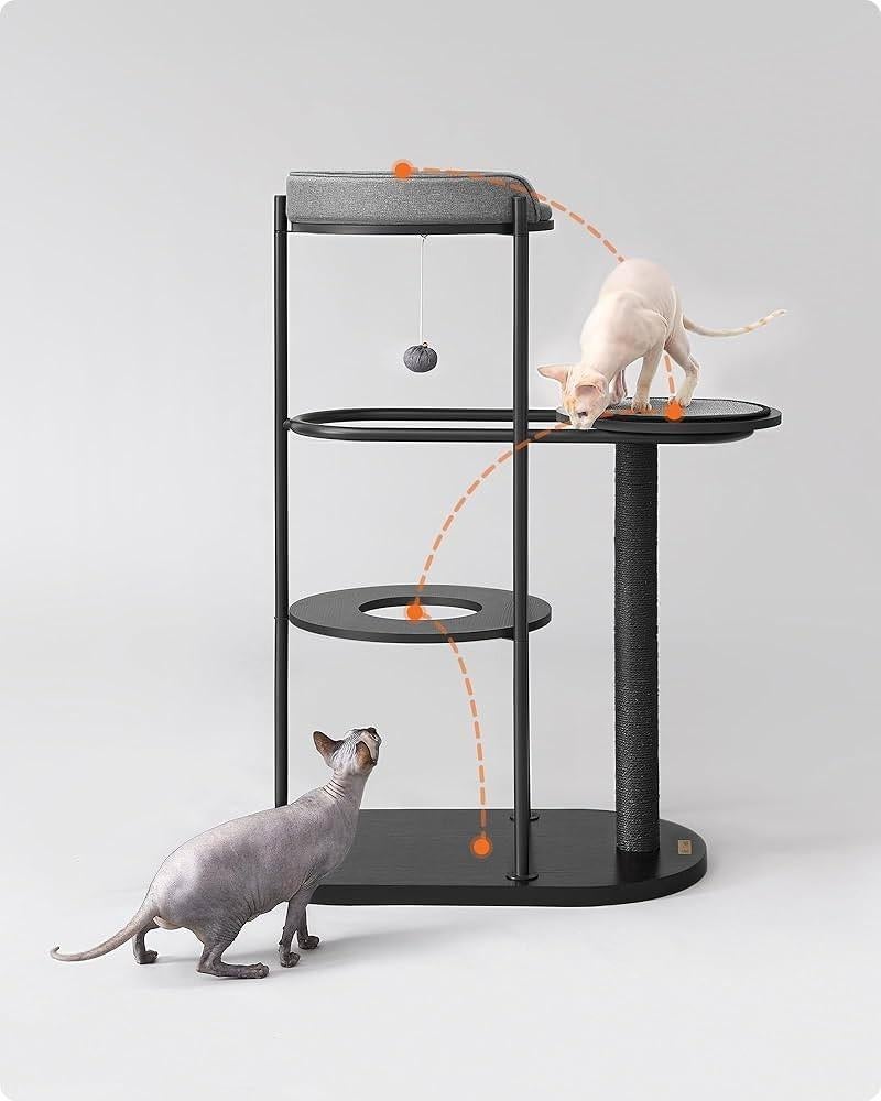 Arbre à chat moderne - Comme neuf !, Animaux & Accessoires, Enlèvement, Comme neuf