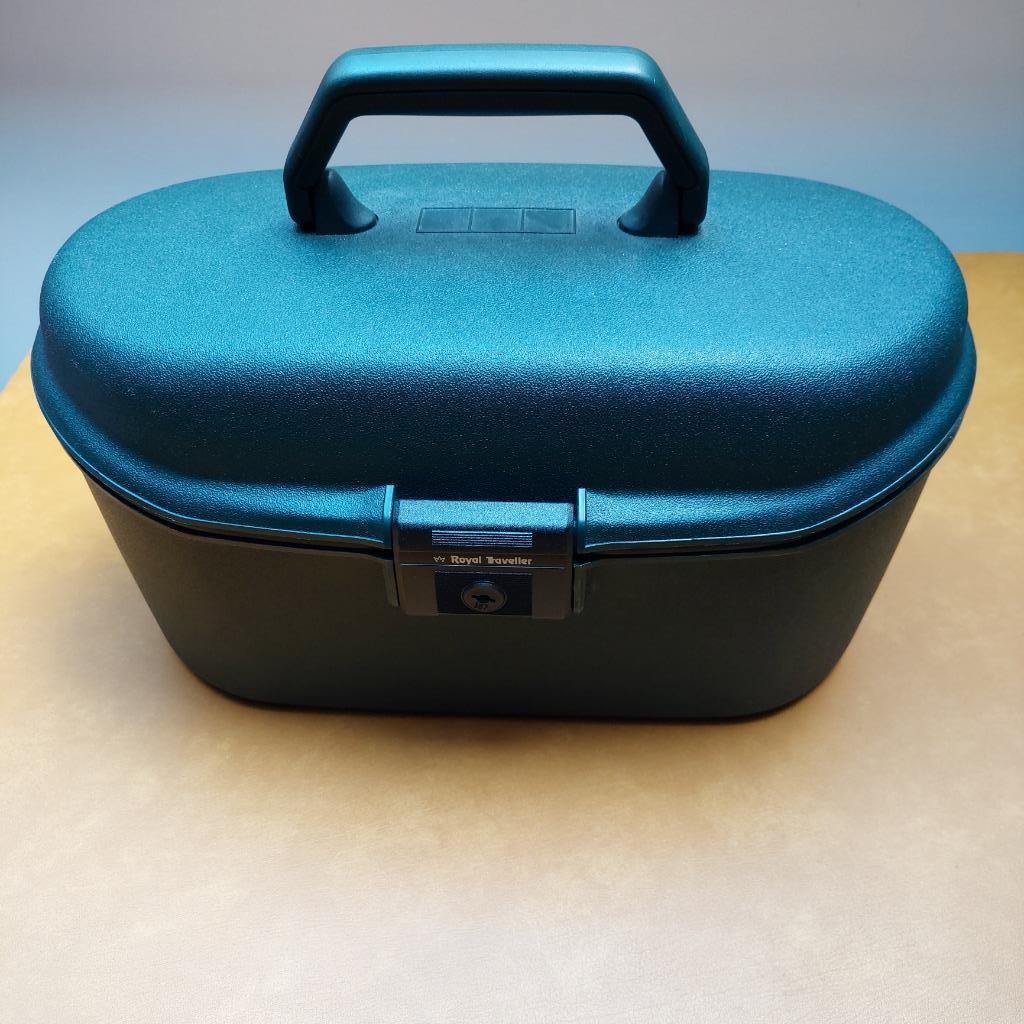 Beauty case donkergroen Samsonite met slot, Handtassen en Accessoires, Met slot, Ophalen of Verzenden, Zo goed als nieuw, Hardcase