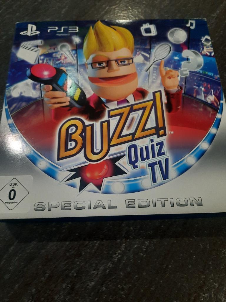 Buzz Quiz TV PS3  coffret avec buzzers sans fils., Games en Spelcomputers, Ophalen, Online, Overige genres, Zo goed als nieuw