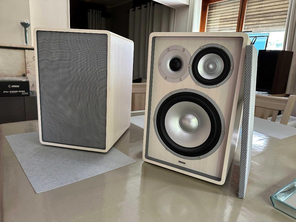 Numan RETROSPECTIVE MKII-luidsprekers uit 1978 - WIT, Audio, Tv en Foto, Luidsprekerboxen, Overige merken, Ophalen of Verzenden