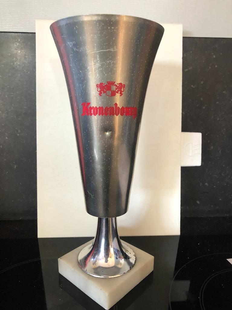 brouwerij brasserie kronenbourg trofee beker, Ophalen of Verzenden, Gebruikt, Overige typen, Overige merken