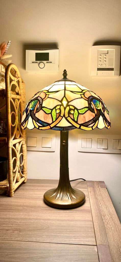 Lampe Tiffany, Comme neuf, Verre, Enlèvement, Art Deco