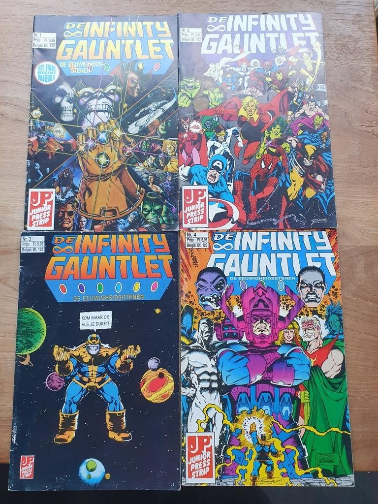 Marvel Junior Press de Infinity Gauntlet compleet, Boeken, Strips | Comics, Ophalen of Verzenden, Gelezen