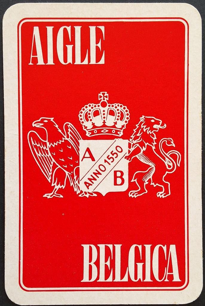 1 Speelkaart Aigle- Belgica, Collections, Enlèvement ou Envoi