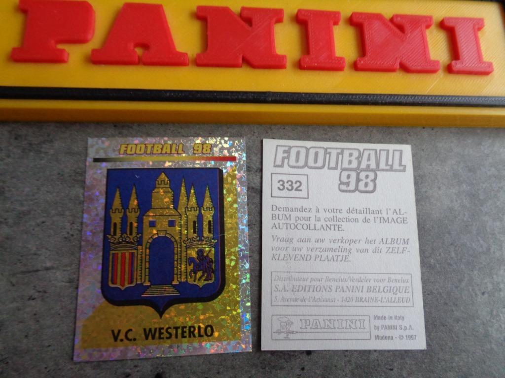 PANINI FOOTBALL 98 WESTERLO STICKER VOETBAL BADGE, Envoi, Autocollant