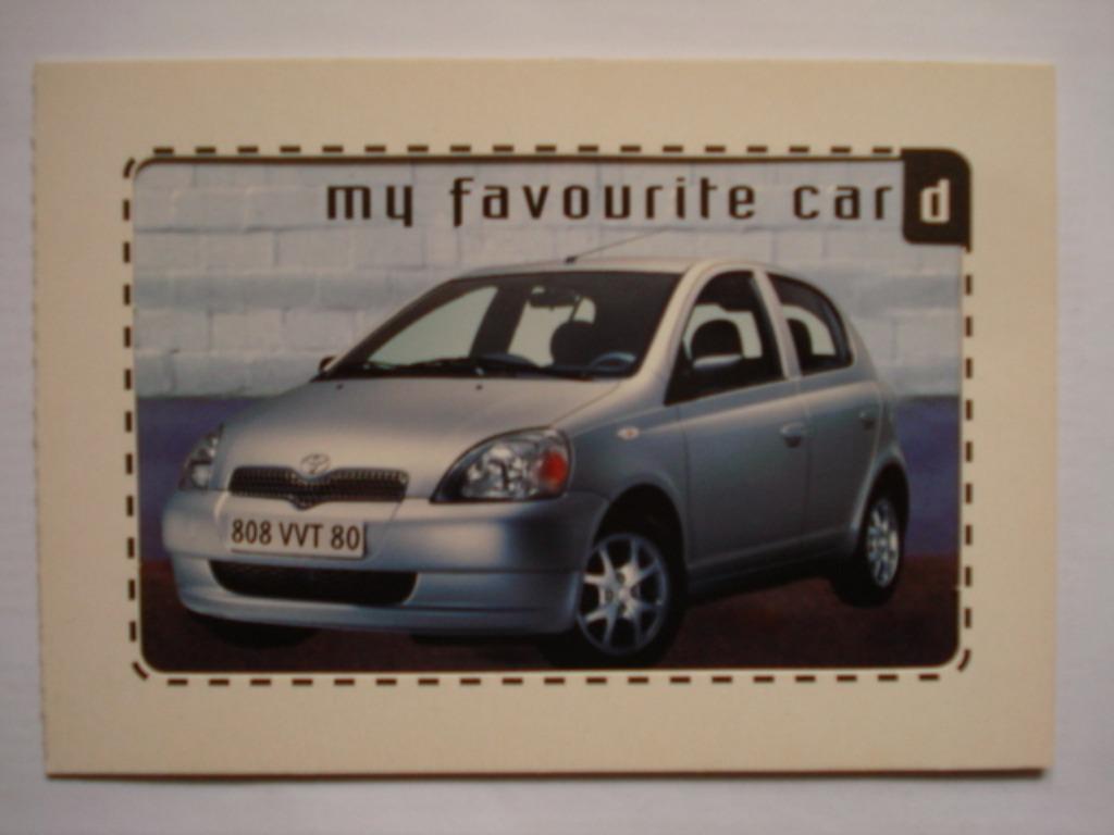 Toyota Yaris intro boomerang kaart, Envoi, Comme neuf, Voitures