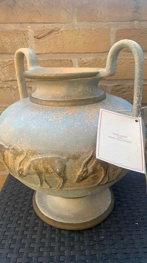 Vase grec fait main et peint, Maison & Meubles, Enlèvement ou Envoi, Comme neuf