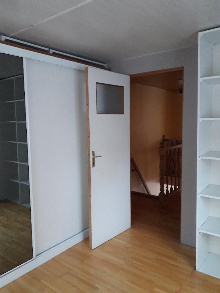 2 grands miroirs 120 de large x 160 de haut cadre blanc, Maison & Meubles, 100 à 125 cm, Carré, Comme neuf, 150 à 200 cm