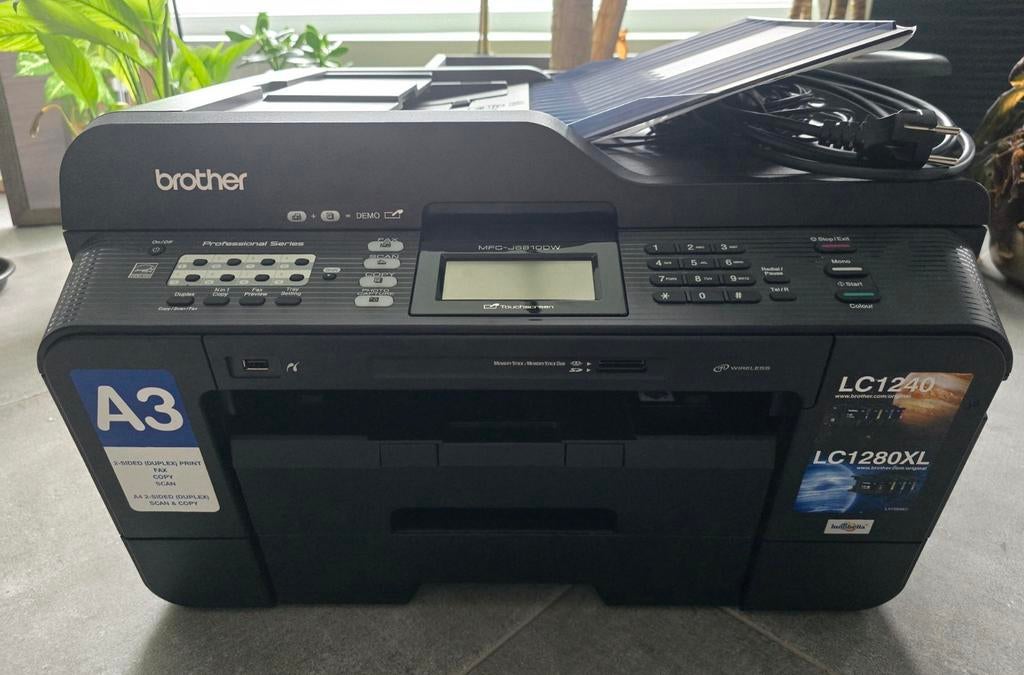 Imprimante brother LC1280 A3,A4 scan fax copieur+11cartouche, Ophalen, Gebruikt, Faxen, Printer