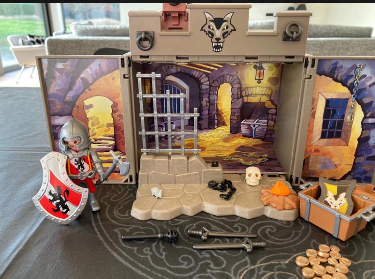 Un trésor Playmobil avec des chevaliers, Enlèvement ou Envoi, Comme neuf