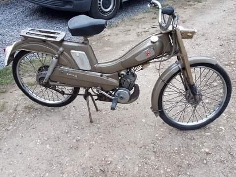 Mobylette Kaptein, draait, met bouwjaarattest, prima staat!, Fietsen en Brommers, Brommers | Oldtimers, Klasse A (25 km/u), 49 cc