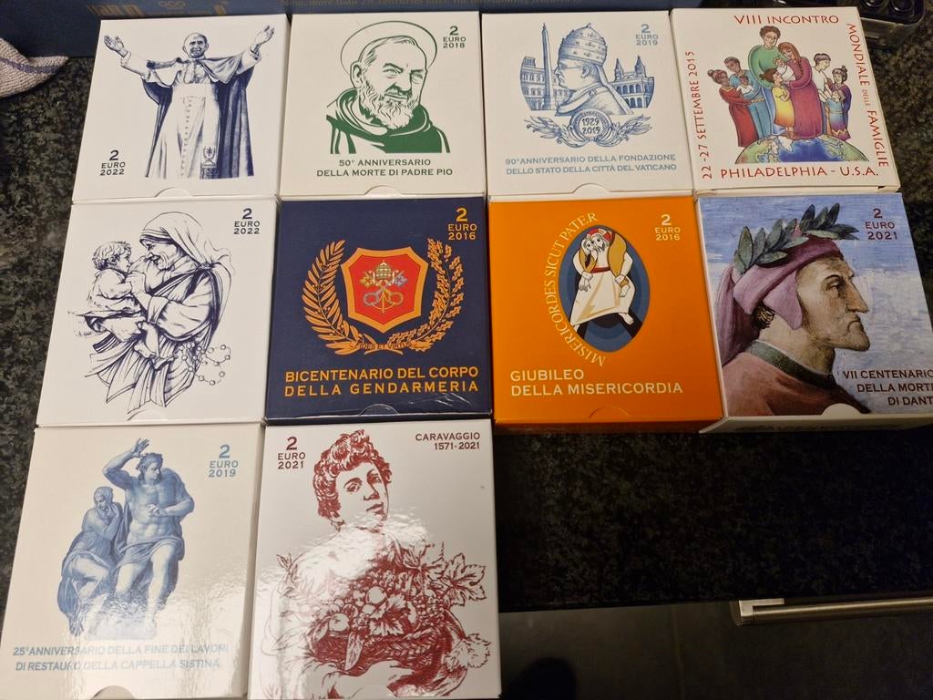 Proofmunten 2 euro vaticaan, Postzegels en Munten, Ophalen of Verzenden, 2 euro