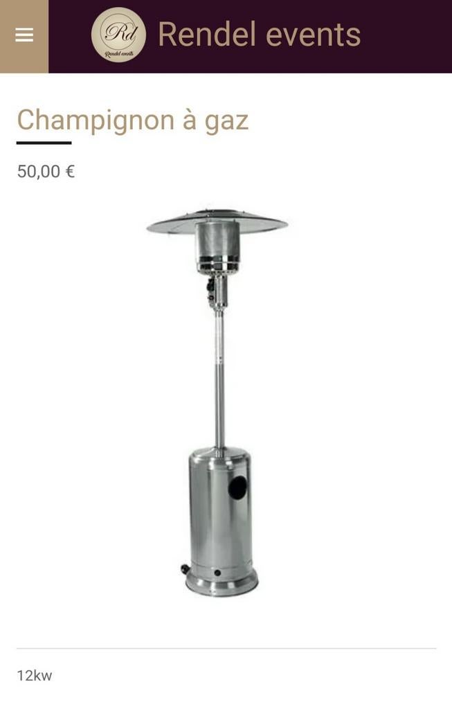 Chauffage extérieur a louer, Enlèvement, Comme neuf