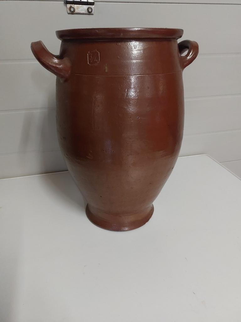 Mooie antieke zaanpot hoogte 41. 0486 215927, Ophalen