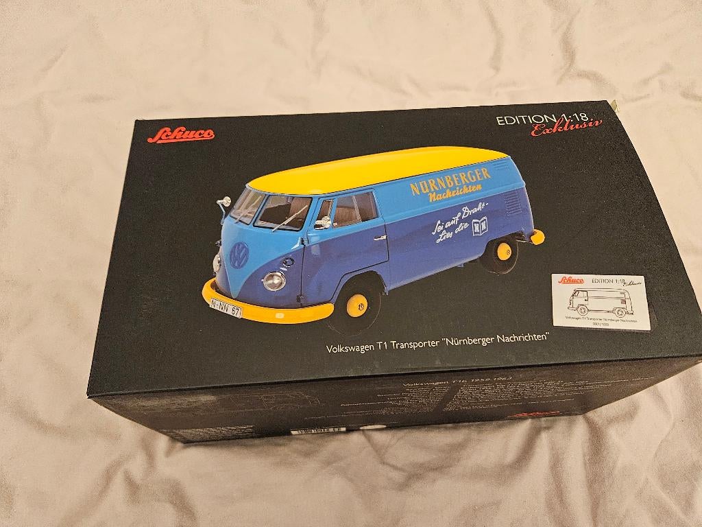 Schuco 1_18 VW bus T1 Nurnberger, Ophalen of Verzenden, Nieuw, Auto, Overige merken