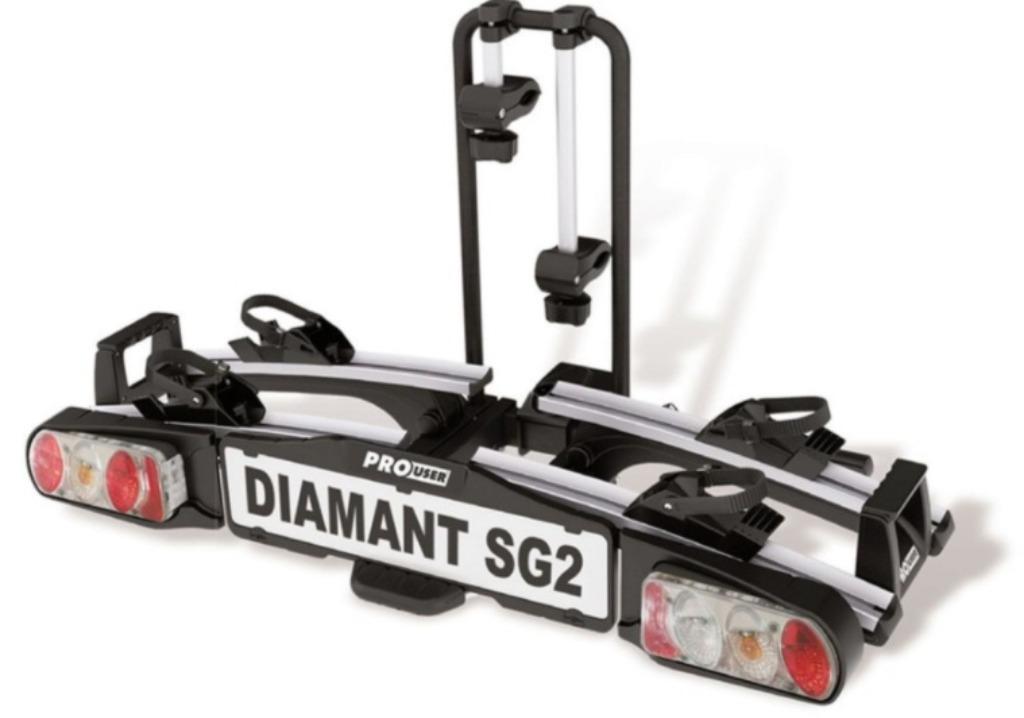 Pro User Diamant SG2 - fietsendrager - 2x Ebike - Kantelbaar, Auto diversen, Fietsendragers, Nieuw, Trekhaakdrager, Brede banden