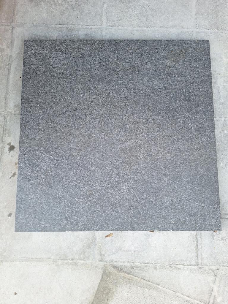 Carrelage gris anthracite 60x60, 20 pièces. 7m2., Enlèvement