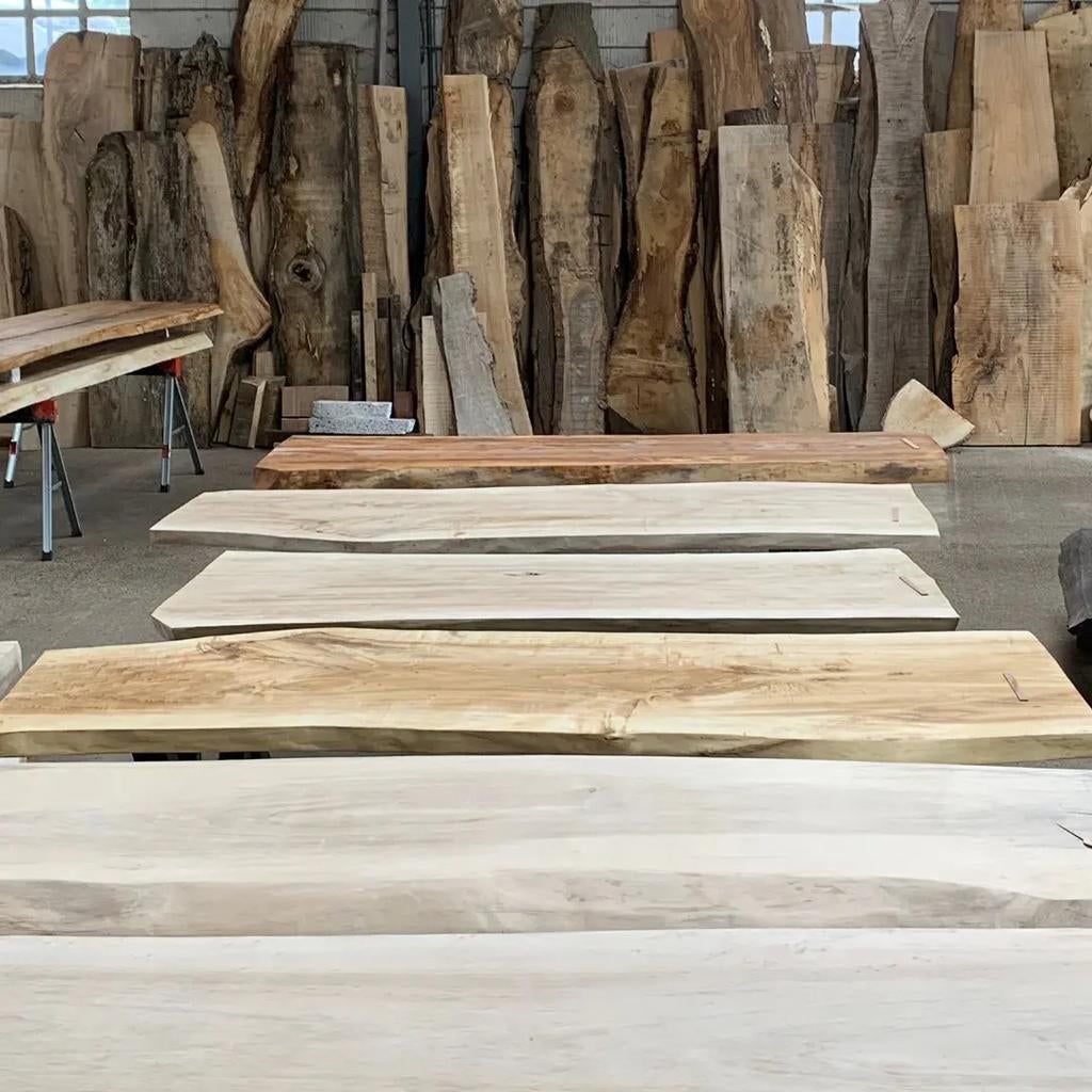 Boomstamtafels tafelbladen planken boomtafel houtentafels, Enlèvement, Neuf