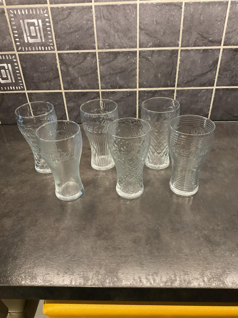 6 cola glazen, Ophalen, Zo goed als nieuw
