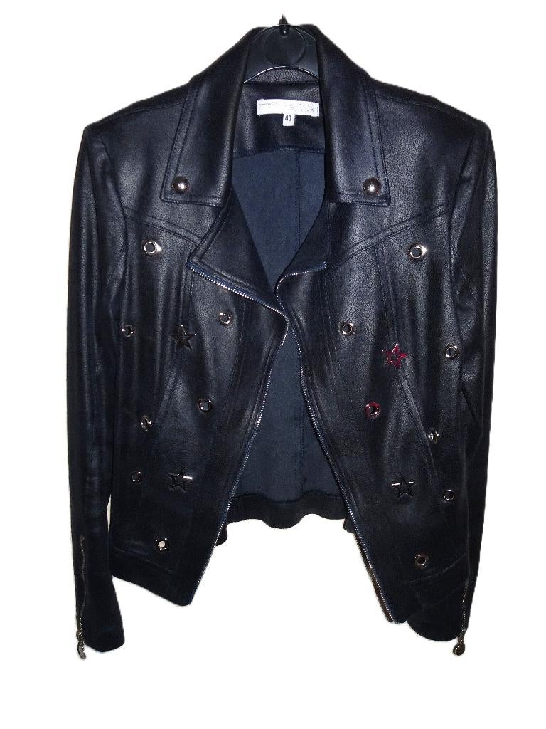 blouson type perfecto M impeccable comme neuf, Enlèvement, Comme neuf, Taille 38/40 (M), Bleu