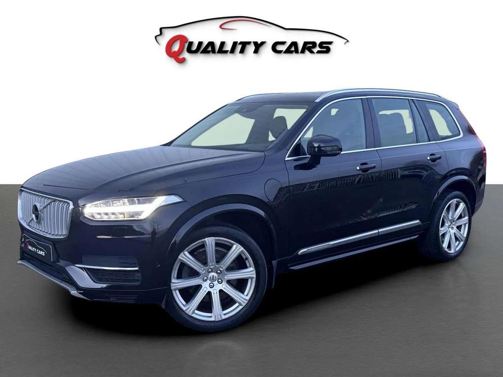 Volvo XC90 T8 | Plug-In Hybrid | 400 PK | 7 PL | Full option, Auto's, Zwart, 4 cilinders, Bedrijf, 399 pk