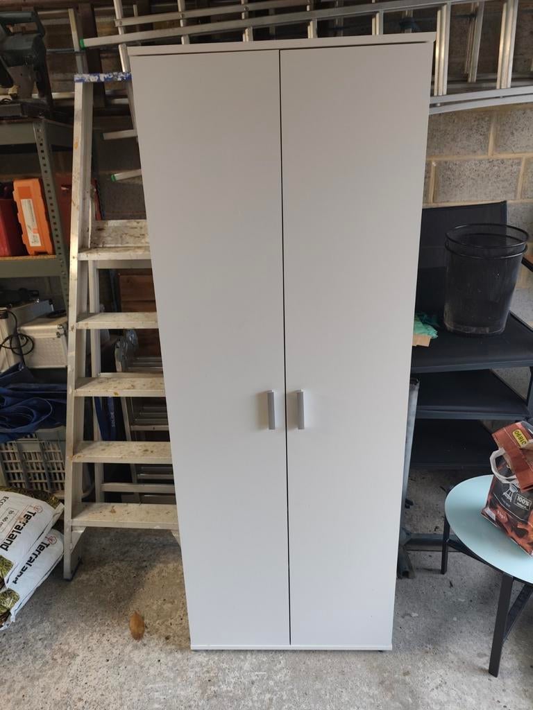 Meuble blanc étagère/Garde robe 184x70x34,5